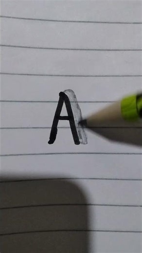 3d A letter tutorial
