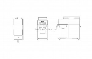 Coffee Machine - Free CAD Drawings