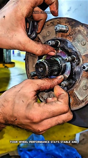 Mastering Wheel Bearing Installation!#shorts #satisfying #mechanic #technique #working