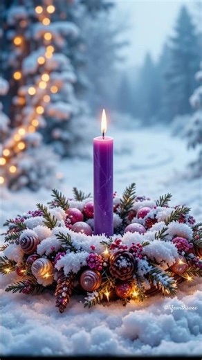 Week 1: Hope 💜The first candle of Advent is lit — a reminder that even in waiting, there is light