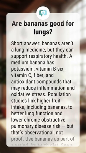 Are bananas good for lungs?