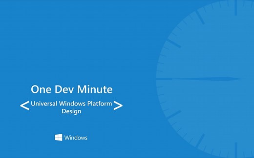 微软 UWP 设计【UWP Design】