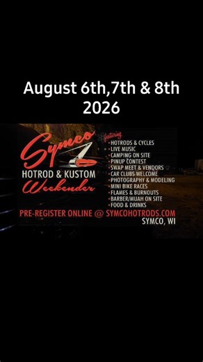 If you've never been to #symco, stop by August 6th 7th and 8th and check it out. | SYMCO Weekender