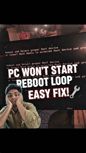 Reboot and Select Proper Boot Device or insert Boot Media in Selected Boot Device and Press a Key #booterror #BugFix #viralreels | Birju Infosys