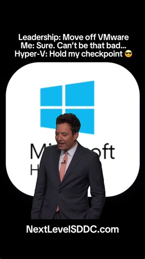 Boy, you gonna learn a thing or two 😎 #hyperv #vmware #virtualization #migration #informationtechnology