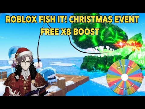 Roblox Fish it - free 8x Galatama wajib chistmas island berhadiah crhismast crate