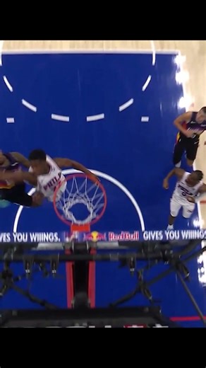 [Highlight] V.J. Edgecombe Sky-High Block on Jalen Green Alley-Oop Attempt