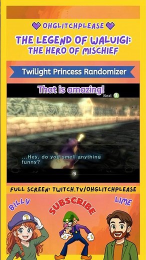 Back-Brace Required - The Legend of Waluigi #randomizer #waluigi #zelda #twilightprincess #couple