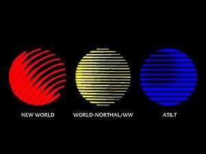New World & World-Northal/WW & AT&T logo Globes