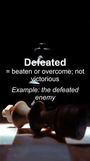 Word of the Day: Defeated #Shorts