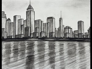 Perspective Drawing for Beginners | Cityscape Scenery with Pencils | Easy Step-by-Step Tutorial