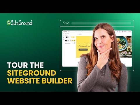 Getting Started With the SiteGround Website Builder