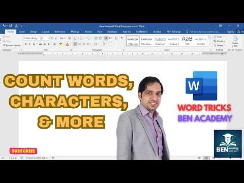 Master Word Count in Microsoft Word: Count Words, Characters, Paragraphs & More