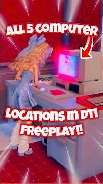 *ALL* 5 COMPUTER LOCATIONS FOR THE NEW DTI X FTF COLLAB!! #dresstoimpress #roblox #shorts
