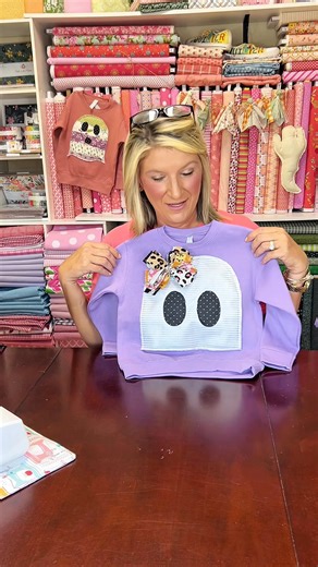 16K views · 272 reactions | Ghost sweatshirt step by step sewing tutorial for beginners Templates available at www.hometownquiltcompany.com #sewing #tamijones #beginnersewing #diy #crafty https://hometownquiltcompany.com/my-favorite-things https://walmrt.us/3A8Dkca https://urlgeni.us/amazon/V2FXZj | Tami Jones • Hometown Quilt Company, LLC | Facebook