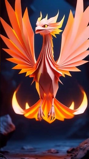 This Origami Phoenix Comes Alive in the Dark… Watch Closely