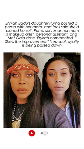 Erykah Badu's Daughter Puma Is Her Clone — 'She's the Improvement' #shorts #erykahbadu
