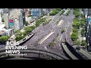 Huge crowds celebrate Argentina's World Cup win