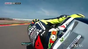 A lap of MotorLand Aragon from Valentino Rossi's gyroscopic camera. | MotoGP
