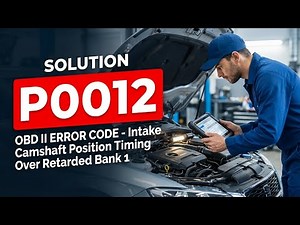 HOW TO FIX P0012 OBD II ERROR CODE - Intake Camshaft Position Timing Over Retarded Bank 1