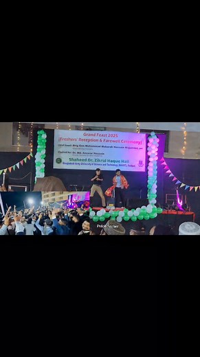7.9K views · 105 reactions | VC Sir On Fire  A M Ahanaf Mashfik  & Me ( Female Version )  Grand Hall Feast Shaheed Dr. Zikrul Haque Hall,BAUST, Saidpur | Polok Sarker | Facebook