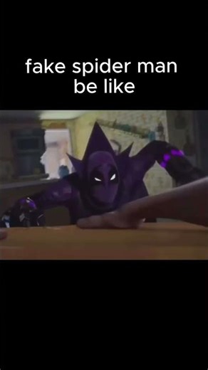 fake spider man be like