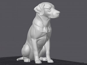 3D Labrador Retriever Statue: Realistic Dog Figurine STL File (digital Download - Etsy