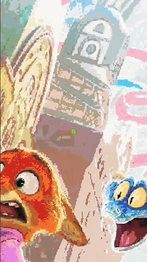 ズートピア2をMinecraftでドット絵にしてみた※ツールを使用しています【マインクラフト】