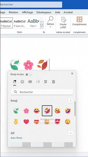 Raccourci Magique pour Ouvrir le panneau d'emojis en 2 secondes #clavier #keyboard #windows