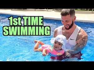 Kirah's First Time Swimming!