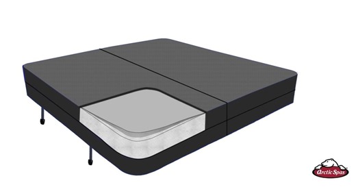 Put a lid on it. Literally. An Arctic Spas® Mylovac™ cover is designed to keep the heat in and everything else out, with denser foam, metal reinforcement, and heat and vacuum-sealing. Encased in an outer skin that is more resistant to UV exposure, moisture, and whatever else nature throws at it, the Mylovac™ cover provides maximum protection while lasting longer. arcticspas.com/features/mylovac-cover/ | Arctic Spas