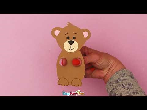 The Simplest Way To Make a Bear Finger Puppet