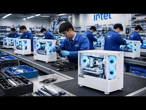 Inside the Intel factory: the PC 3BCKT22 production process (AI simulation)