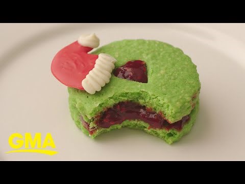 25 Days of Cookies: Make Brit + Co's Grinch Linzer Cookies l GMA Digital