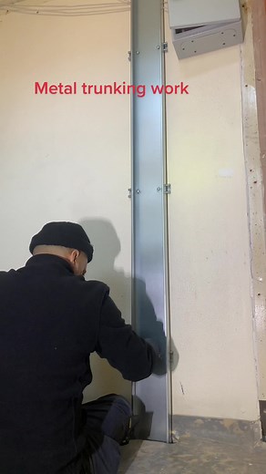Metal Trunking Installation for Electrical Work