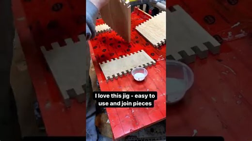 Box joint with the Incra box joint jig #fingerjoint #incra