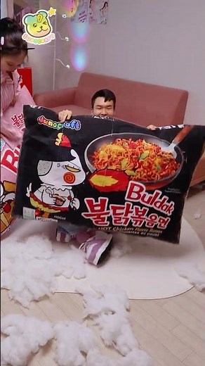 Making Super Giant Buldak Squishy🔥& Butter Squishy🧈초초초초대형 불닭 스퀴시와 버터 스퀴시 만들기