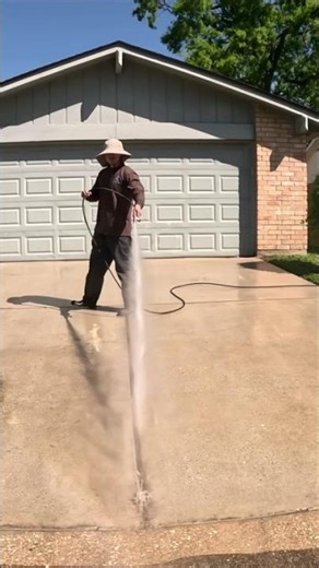 Dirty to dazzling! Watch this stunning, surprise pressure wash.