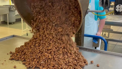 424K views · 13K reactions | Priester's Crunchy Praline Pecans are being cooked up in the kitchen! Glazed with our Homemade Praline Crumbles, these pecans are deliciously crunchy and sweet! They’re packaged in our resealable one-pound bag for a fresh taste of the South at a great price! Shop for them here: https://bit.ly/3j11nwK | Priester's Pecans | Facebook