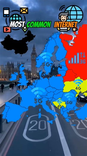 most common internet in your country #europe #mapguide #mapping #internet