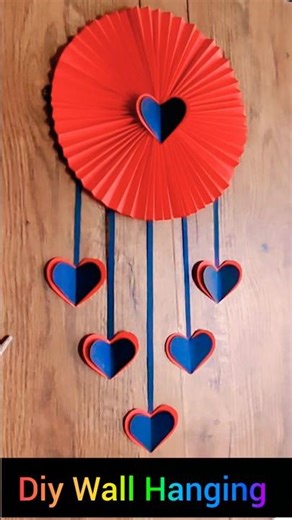 Easy Paper Wall Hanging 😍 | Viral DIY #Shorts #viral #diy