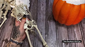 My version of the At Home skeleton pumpkin. Full tutorial is here: https://youtu.be/fcpUCWAn6Q4 | This Southern Girl Can