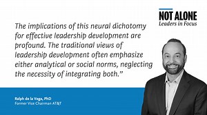 What does the latest brain science tell us about becoming an effective leader? When it comes to how best to develop upcoming leaders, the traditional view is often that they should focus on their area of strength, whether that's analytical thinking, or empathy and creative solutions. Each uses a different brain network, which cannot be active at the same time. But the most effective leaders are able to switch between these two networks in under a second. They're able to do this because they tack