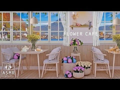 Austrian Floral Cafe Ambience - Coffee Shop Noise, Cafe Jazz Music - Relaxation, Study ASMR