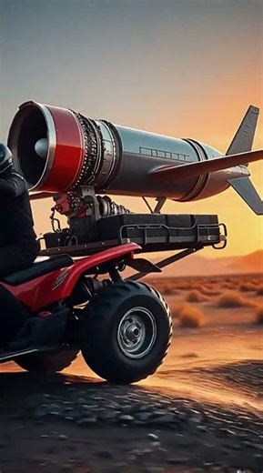 ATV Meets Jet Engine! 🚀 Is This REAL? Mind-Blowing Speed! Crash Test #shorts #quadcopter