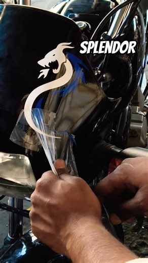 splendor dragon 🐉 sticker modification video 📷|| splendor bike modification ⚠️❌🎥 ||splendor bike ⚠️