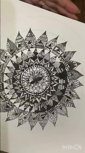 My mandala art// finally completely// craft creativity