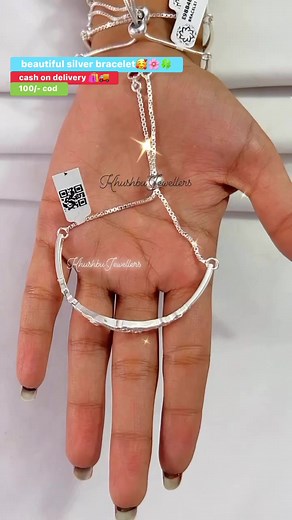 16K views · 231 reactions | beautiful silver bracelet for girls with 50% discount extra discount on website order Silver JewelryStamped with 92.5 HallmarkAll India Delivery ACod acceptedFor Orders - WhatsApp Screenshot on +91 8233445357Or Visit Our Web.https://khushbujewellers.com/ #silver #bracelets #jewellery #payal#anklet#ring#toering#jewellery#nosepin#nosering#kada#bridelpayal#bride#silver #Giva | खुशबू ज्वैलर्स | Facebook