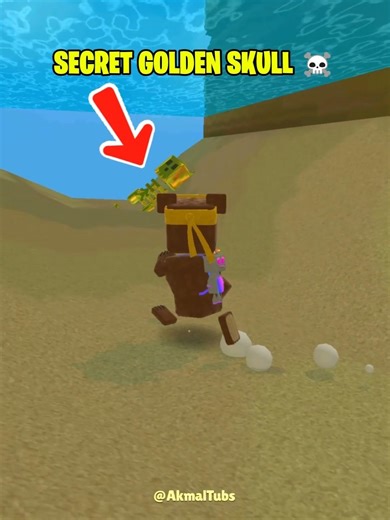 Secret Golden Skull in Super bear Adventure Turtle Village 💀 #superbearadventure