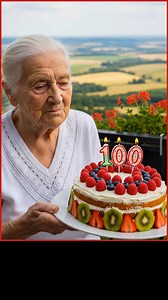 366K views · 29K reactions | One hundred years and a table set for one. She carries the cake like a lantern through the quiet, hoping a warm voice finds her tonight. #fblifestyle | Thriving Recipes | Facebook